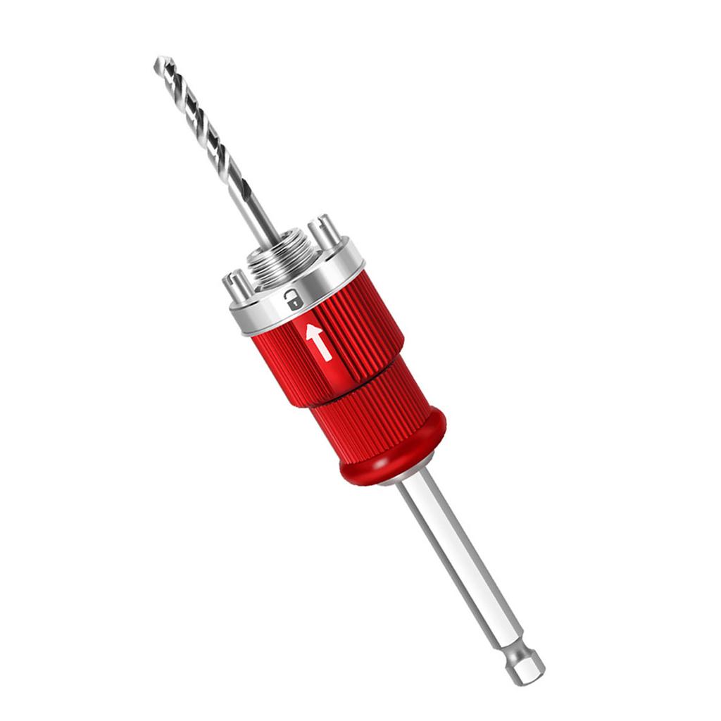 Hole Saw Arbor 5 8 Inch Thread 10mm Hex Shank Self Locking Hole Opener Quick Connect Rod for Drills