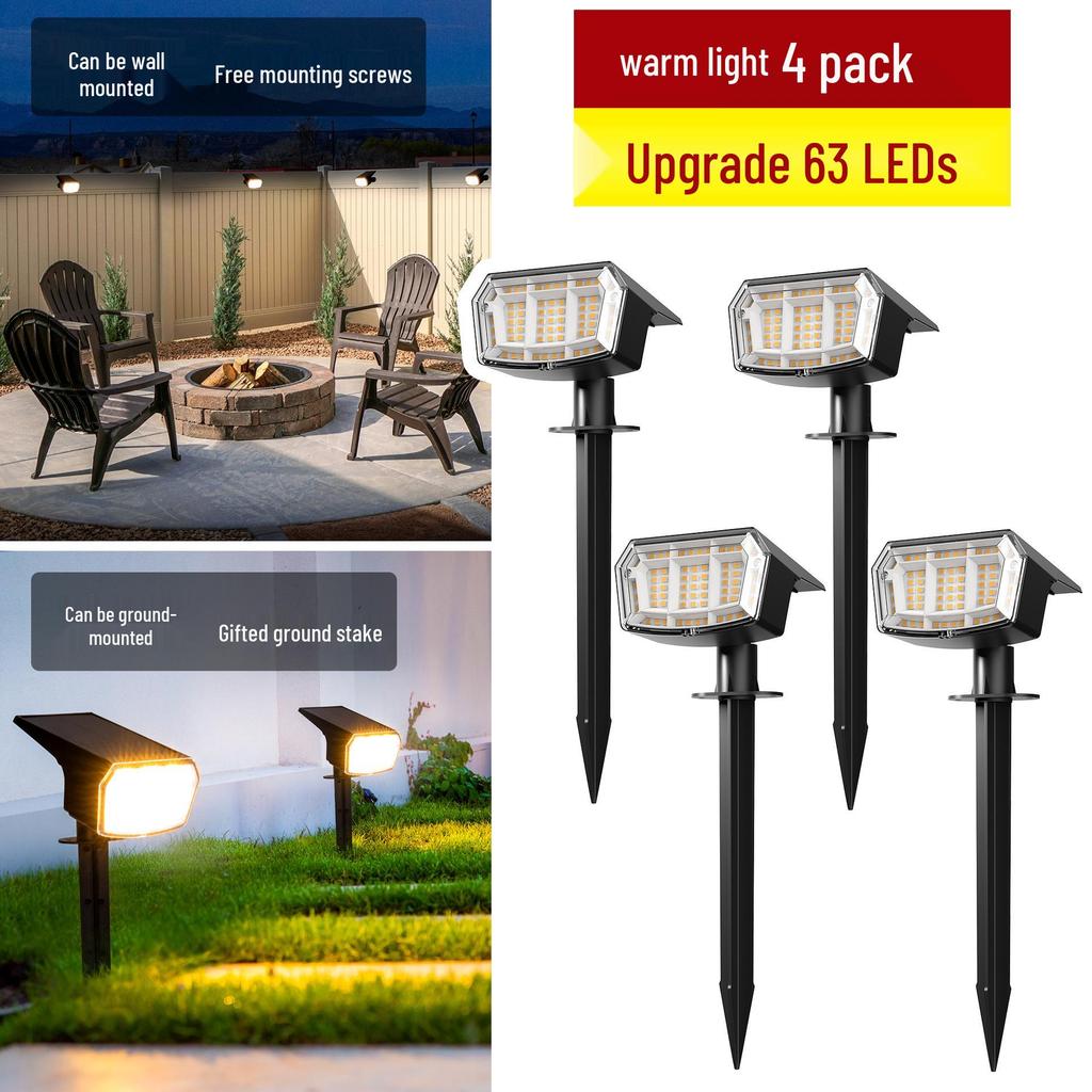 High Brightness Outdoor Solar Tree and Garden Landscape Spotlights - Waterproof Decorative Lawn Lights