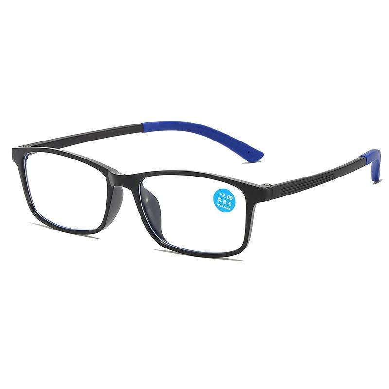 Men's New Square Frame High-definition Anti-blue Light Reading Glasses Neutral Fashion Luxury Ultra-light TR90 Reading Glasses