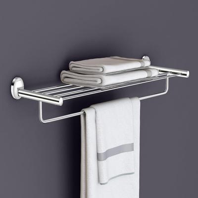 Soporte para Toallas de Acero Inoxidable en Baño/Colgador de Ropa para Baño/Toallero/Accesorios de Baño - Oreva (Cromo)