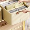 Space-Saving Folding Storage Box With Steel Frame 2 Handles Office Supplies,Quilt Organization Foldable Storage Drawers