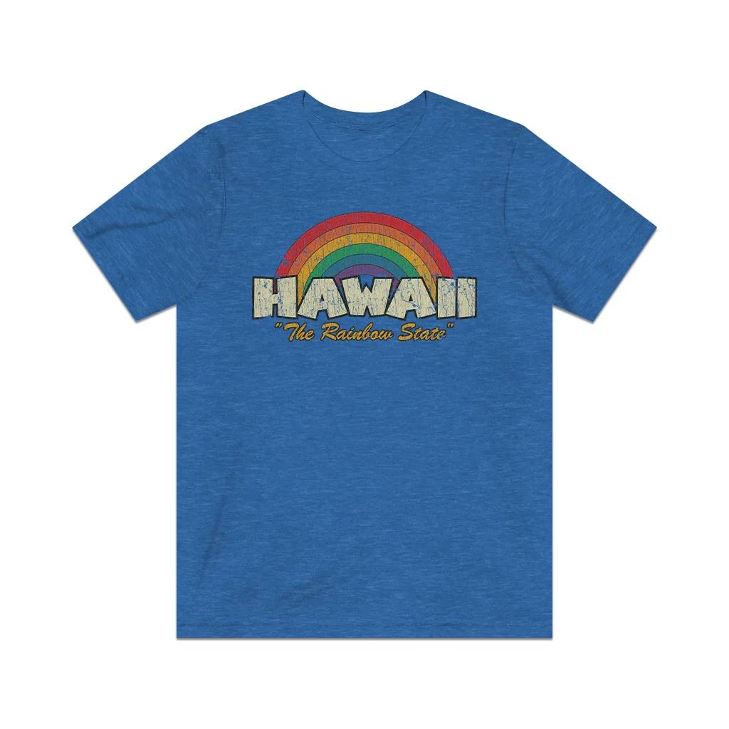 Hawaii The Rainbow State 1986 Vintage Men s T shirt L