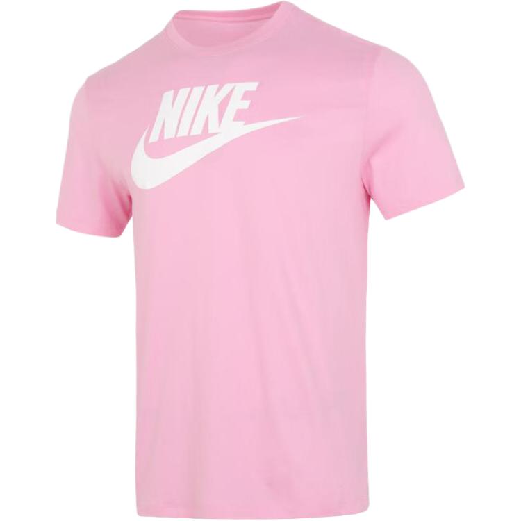 Nike T Shirts Men s Pink Crew Neck Moderate AR5005-624 L