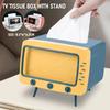 Kawaii TV Tissue Box with Phone Stand Creative Tissue Dispenser Desktop TV Tissue Case Multifunctional Box for Room Home Office
