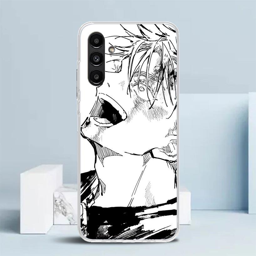 

White Black Kaisen J-Jujutsu Phone Case For Samsung Galaxy A17 A37 A57 A16 A15 A14 A13 A56 A55 A54 A53 A36 A35 A34 A33 A26 A25 A Samsung A37