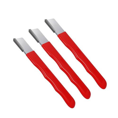 Portable Knife Sharpener Set of 3, Scissors Sharpener for Garden Tools, Improves Sharpness, High Forged Hardness, Abrasion Resistant, Durable, Compact