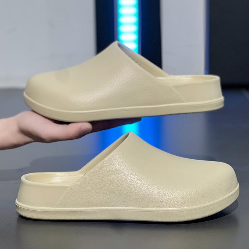 Men Design Sandals Summer Outdoor Half  Shoes Soft Slippers Light Beach Shoes Non Slip Men Cloud Sandal