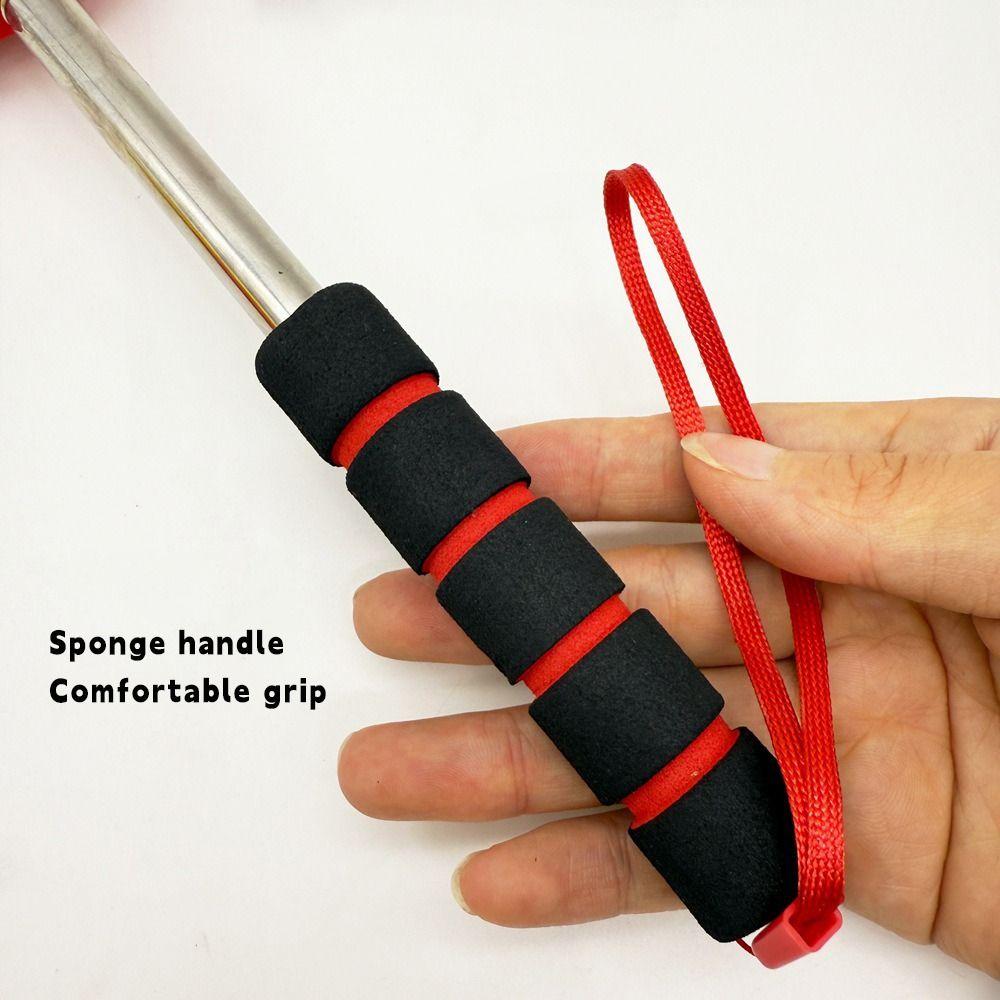 Stainless Steel Finger Reading Sticks Telescopic Rod Finger Design Teaching Stick Whiteboard Hand Pointer School Office Supplies