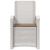 Garden Lounge Chairs Rattan Look 2 pcs White and Taupe PP