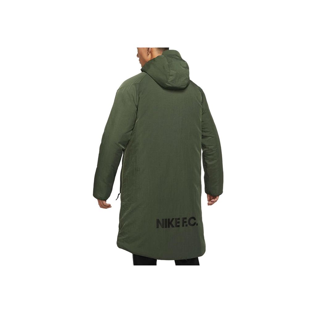 Nike Mid-Length Sports Warm Hooded Jacket Men Outerwear Green DJ0992-335