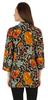 Bimba Button Down Tunic Casual Printed 3 4th Sleeves Loose Fit Rayon Tunic Long Shirt Top For