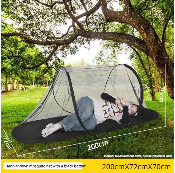 Nuovo Telo Tenda da Campeggio Esterno Anti-Zanzare Portatile Esterno Tipo Barca Installazione Gratuita Lancio a Mano Viaggio Zanzariera