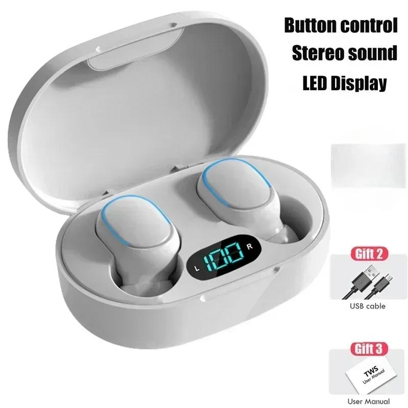 TWS Earphone Bluetooth Headphones earbuds Wireless Bluetooth Headset with Mic LED Display Bluetooth Earbuds for iPhone Xiaomi