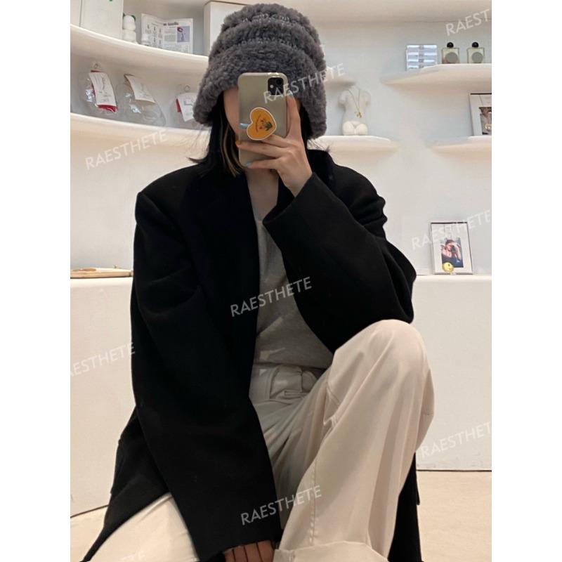 Winter Korean Style Designer Thickened Hand Knitted Fur Splicing Fisherman's Hat Warmth Anti Frost Hat Wool Hat