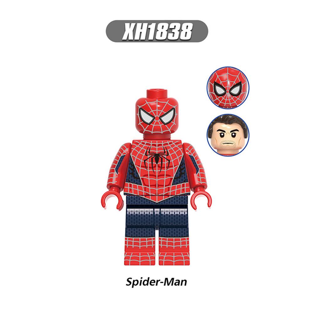 Montajlı Yapı Taşı Marvel Süper Kahraman Örümcek Adam Minifigure Çocuk Eğitici Oyuncak