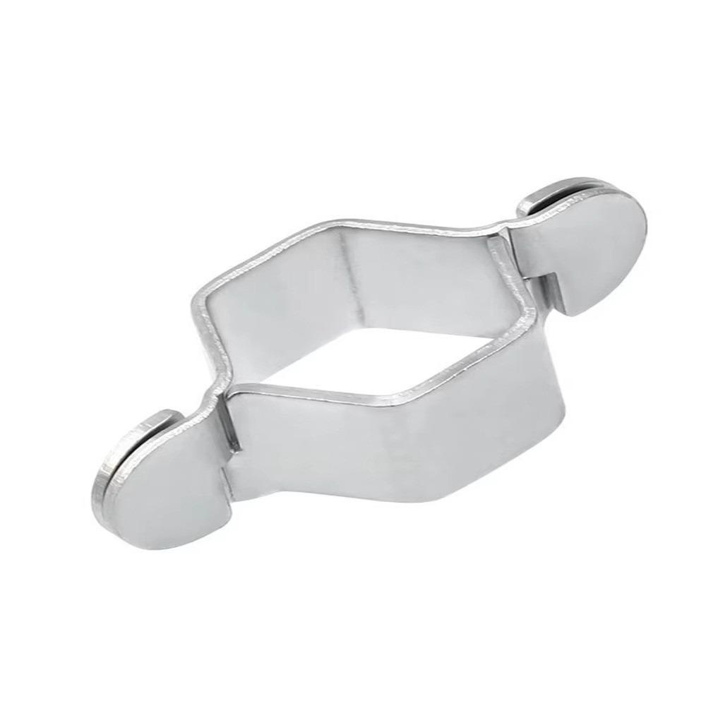 

1/5 шт. Портативный гаечный ключ с шестигранной головкой из нержавеющей стали, разборный 4-точечный шестигранный ключ, многоразовый гаечный ключ для смесителя, ремонт ванной комнаты