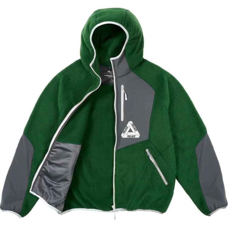 Palace Therma Fleece Jacket Racey Green Unisex Outerwear P27JK139