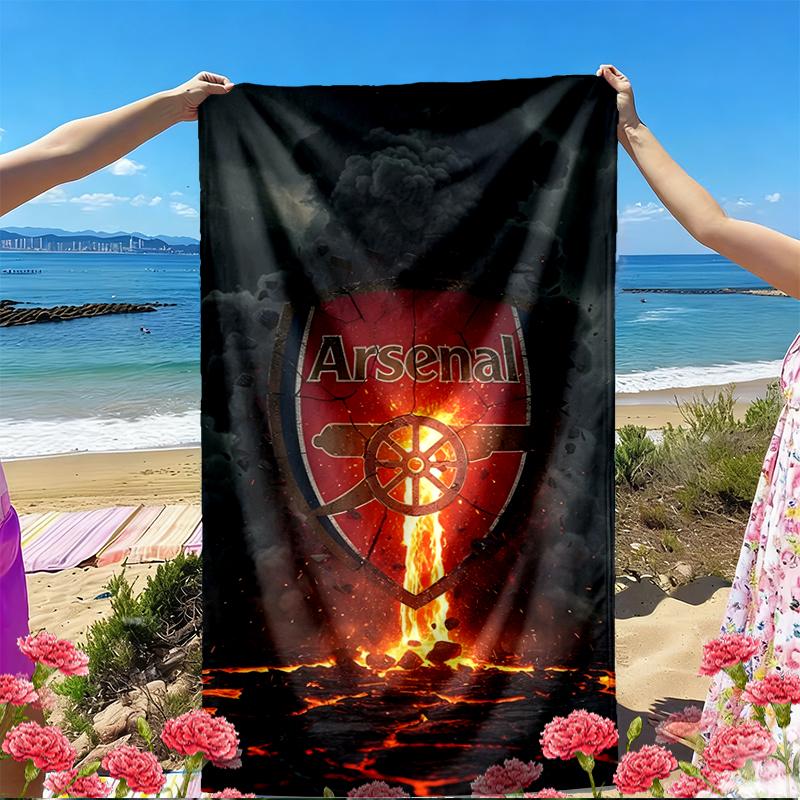 Football team.C Print Beach Towel, Versatile Lightweight Absorbent Beach Towel for Pool Surf Yoga Bathroom, Perfect Birthday Holiday Gift