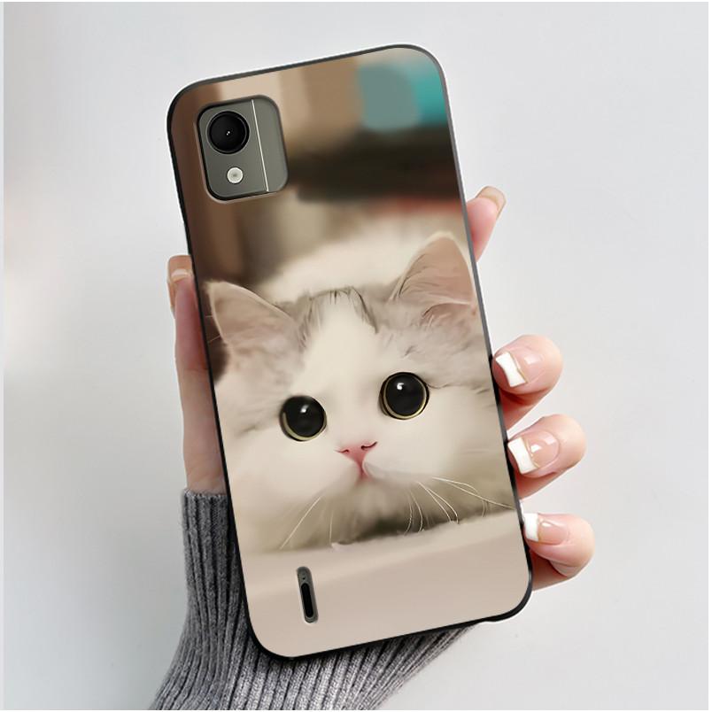 Cute Case For Nokia C110 4G Fundas Capa Printing Shell Protective Cover Soft Silicone Cartoon Phone Casing Coque