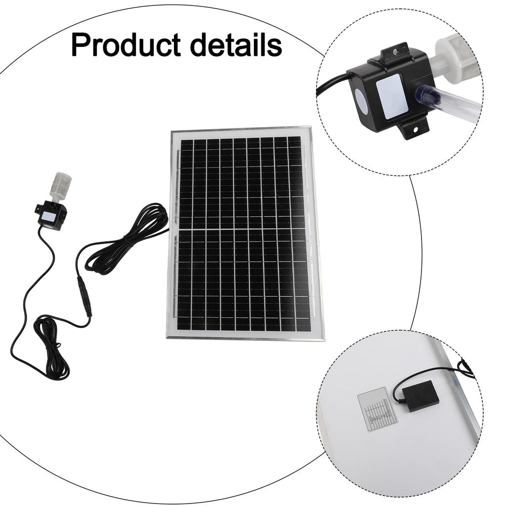 10W 9V Solar Water Pump With Filter 5V Circulating Fish Pond Filtration- Oxygen Submersible Pumps For Outdoor Aquariums