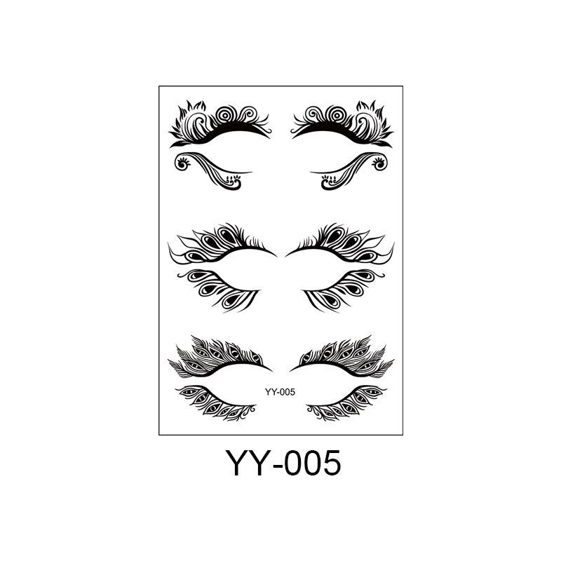 Cross Border Makeup Eyelash Tattoo Stickers Ball Waterproof Sweat Resistant Disposable Eye Simulated