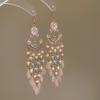 Retro Ethnic Crystal Tassel Earrings: Elegant Water Drop Design for Women