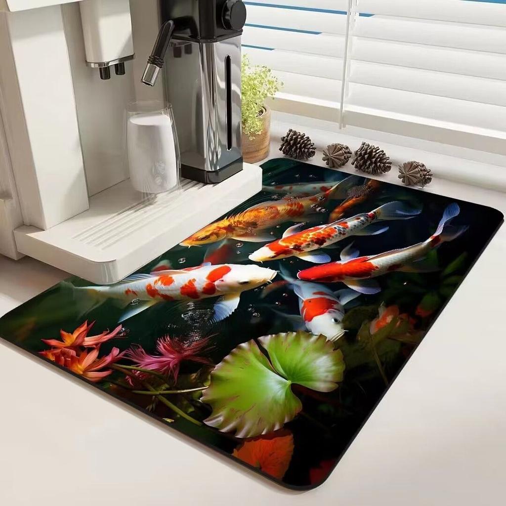 Super Absorbent Diatom Mud Soft Floor Mat Anti-Slip Rug Quick-Drying Absorbent Foot Pad Mats Dirt-resistant Erasable Big Carpet