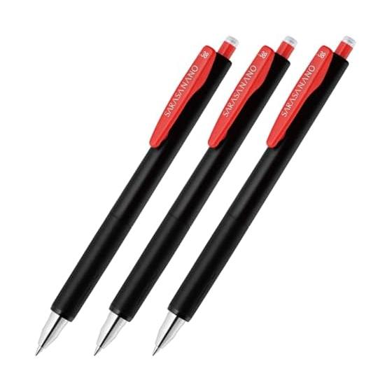 Гелевая шариковая ручка Zebra Sarasanano 0,38 мм красная 3 шт. P-JJX72-R3-AZ