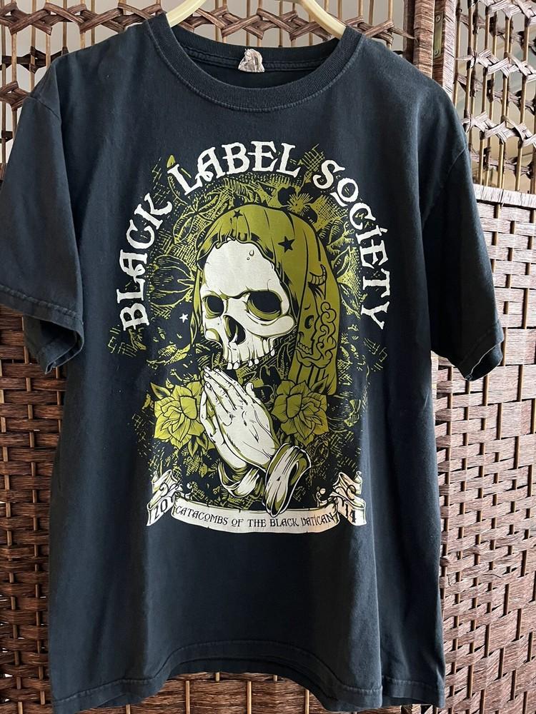 Black Label Society 2014 Graphic Band T-shirt Size Medium Double Sided Black XL