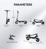 Electric Scooter Foldable OOTD T10 900W Motor Top Speed 50Km/h E-Scooter For Adult 48V 13.5AH Max Range 50Km Load 120Kg