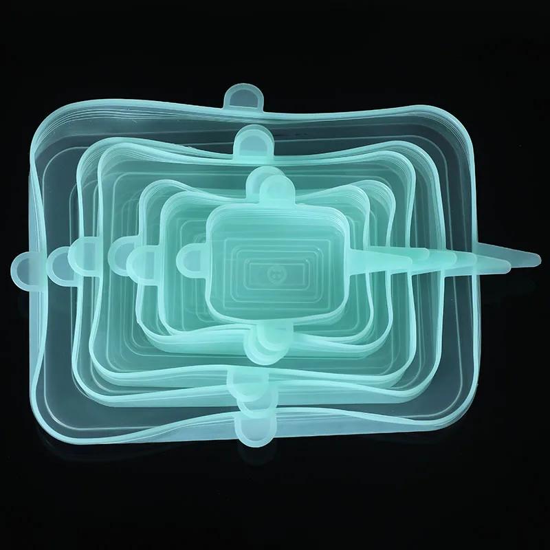 Silikonabdeckung Stretchdeckel Wiederverwendbare Langlebige und Dehnbare Deckel Silikonabdeckungen für Frische Lebensmittel Essensreste Halten Lebensmittel Frisch