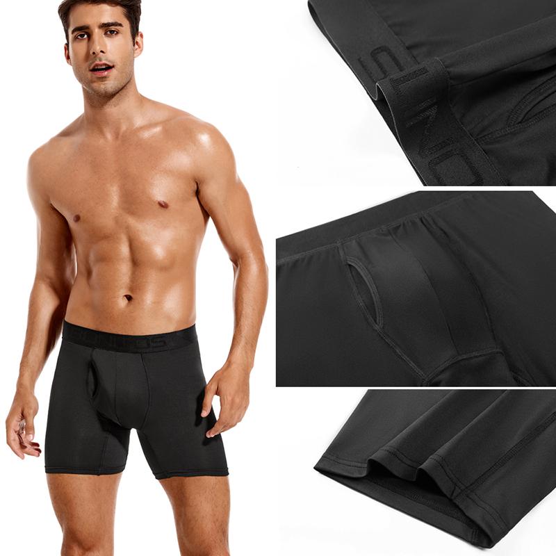 4pcs Front Open Mens Boxer Shorts Sexy Men's Panties Brand Men Underpants Breathable Underwear for Man Soft Elasticity Homme Trunks Boxers