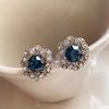 Diamond Inlaid Earrings, High-end Temperament Earrings
