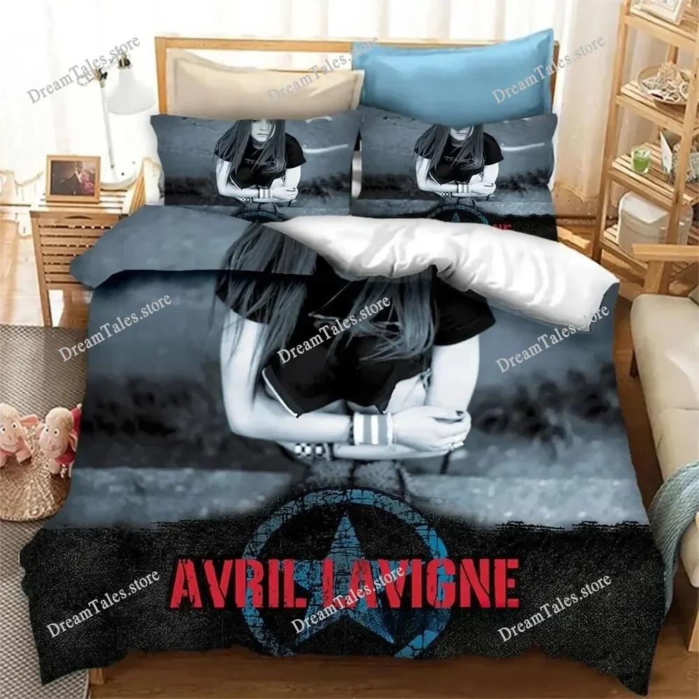 Avril Lavigne Bedding Sets Exquisite Bed Supplies Set Duvet Cover Bed Comforter Set Bedding Set Girls Birthday Gift741