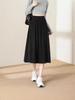 Elegante gonna midi estiva a vita alta e vestibilità aderente - tinta unita, modello che copre i fianchi