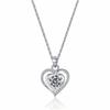 Ocean Heart Necklace: Women's Titanium Steel Valentine's Day Gift - High-End Non-Fading Heart-Shaped Light Luxury Pendant