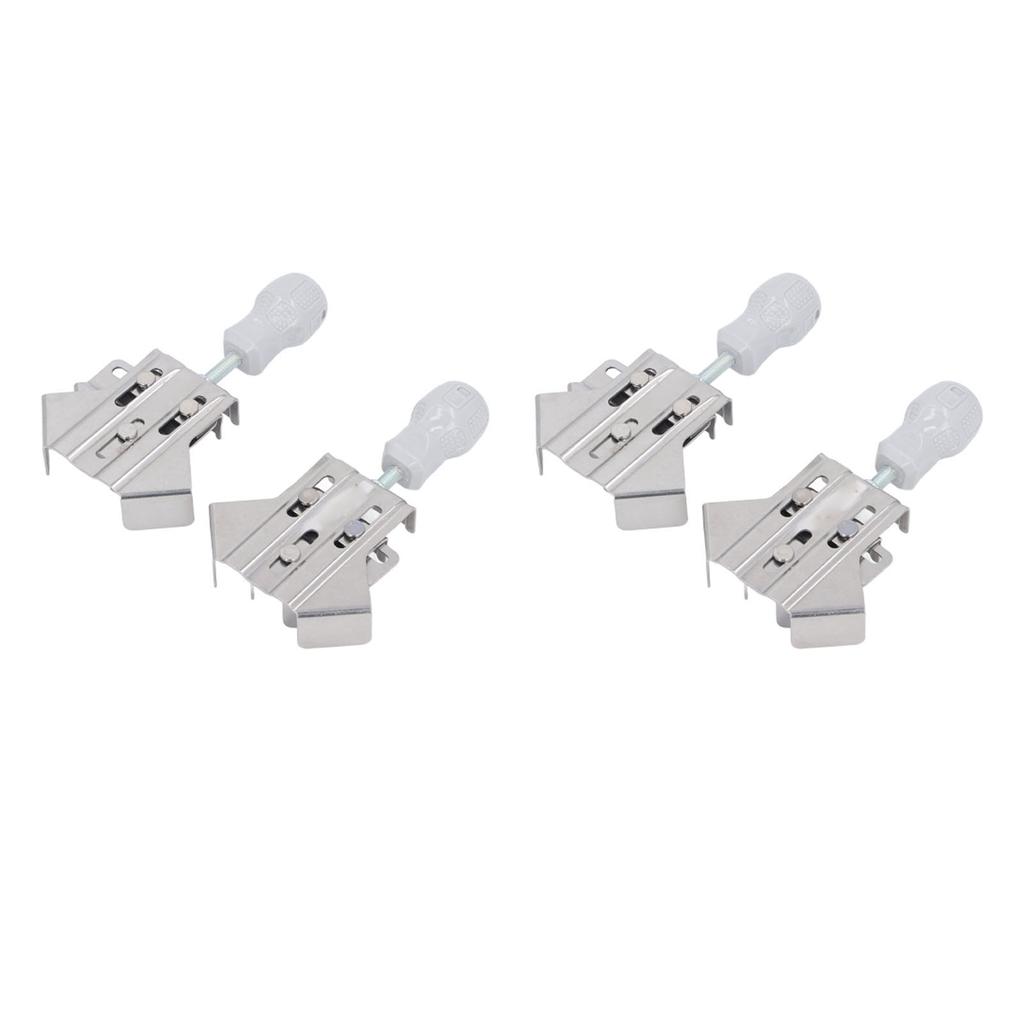 4PCS Right Corner Clamp Thickened Stainless Steel Open Type 90 Degree Clamp Woodworking Splicing Too