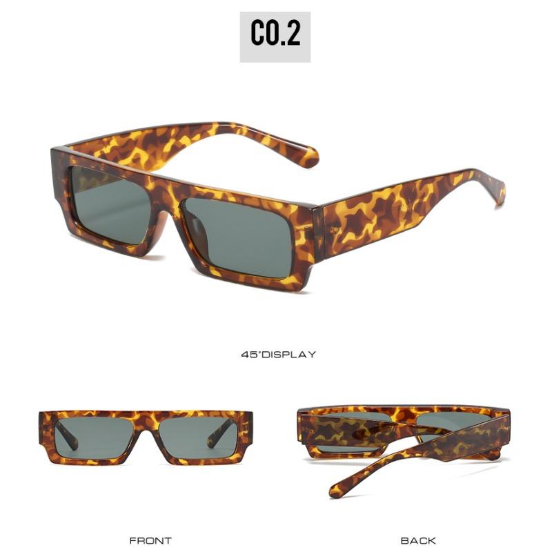 Nowe Męskie Markowe Okulary Przeciwsłoneczne Retro Kwadratowe Vintage Małe Prostokątne Damskie Okulary Przeciwsłoneczne Luksusowe Okulary Czarne Białe Okulary