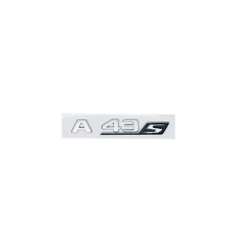 ABS For Mercedes Benz A35 45 43 AMG W177 W176 A35 A45 A45S TURBO 4MATIC Car Trunk Letters Emblem Badge Logo Stickers Accessories