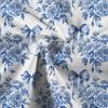 Floral Shower Curtain, Vintage Blue Bow Floral Aesthetic Bathroom Decor Curta, Modern Chinoiserie Vintage Peony Shower Curtain Set with Hooks,