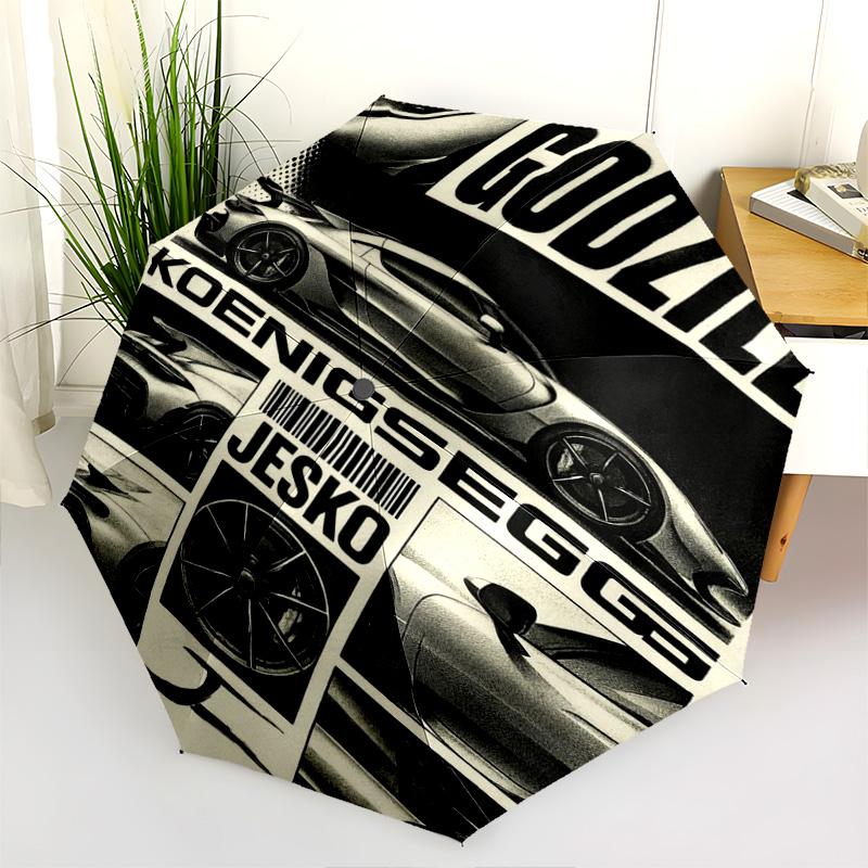 Godzilla Koenigsegg Jesko: Power Precision Folding umbrella 8 paraphenoid bones Umbrella Umbrella Sun umbrella Umbrella