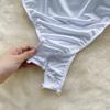 Porno Lingerie Sweet Sheath Bodysuits Female O Neck Short Sleeve Rompers Open Crotch Women Kawaii Sexy Erotic Cute Slim Swimsuits 2024