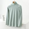 Women's Fashion Solid Colour Long Sleeve Fleece Thickened Top