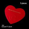 Heart Cake Topper: Bright Red, Perfect for Birthdays, Weddings, and Valentine's Day.