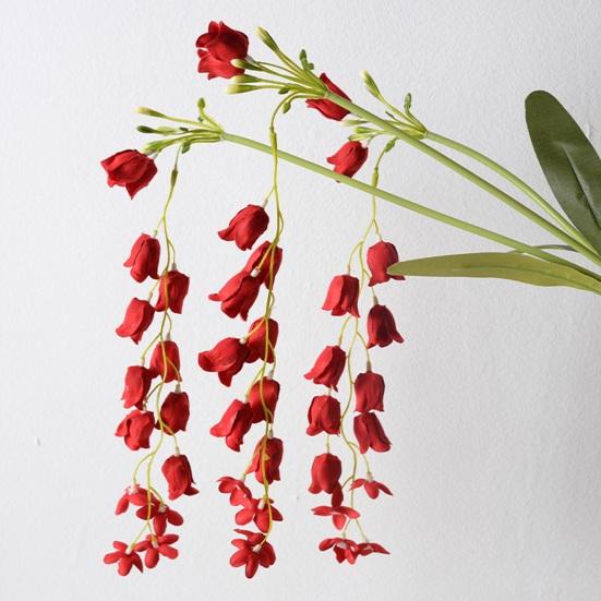 42,5" Langer Maiglöckchen-Stiel Künstliche Hängende Maiglöckchen-Blumen-Girlande für Hohe Vase Hochzeitsveranstaltung Veranda Gartenraum Hintergrunddekoration