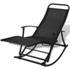 Rocking Chair - Yoshihiro - Black - Steel - Textilene - Foldable