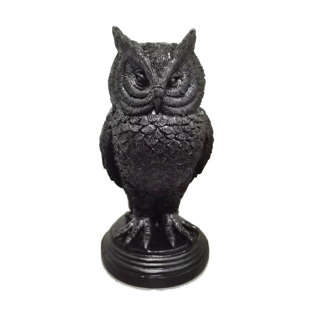 Gothic Crow Candle Holder Resin Owl Candle Stick  Halloween Atmosphere