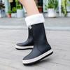 New Korean Version of Fashion Personality Internet Celebrity Contrasting Rain Shoes Men and Women Summer Outdoor Waterproof Parent-child Rain Boots