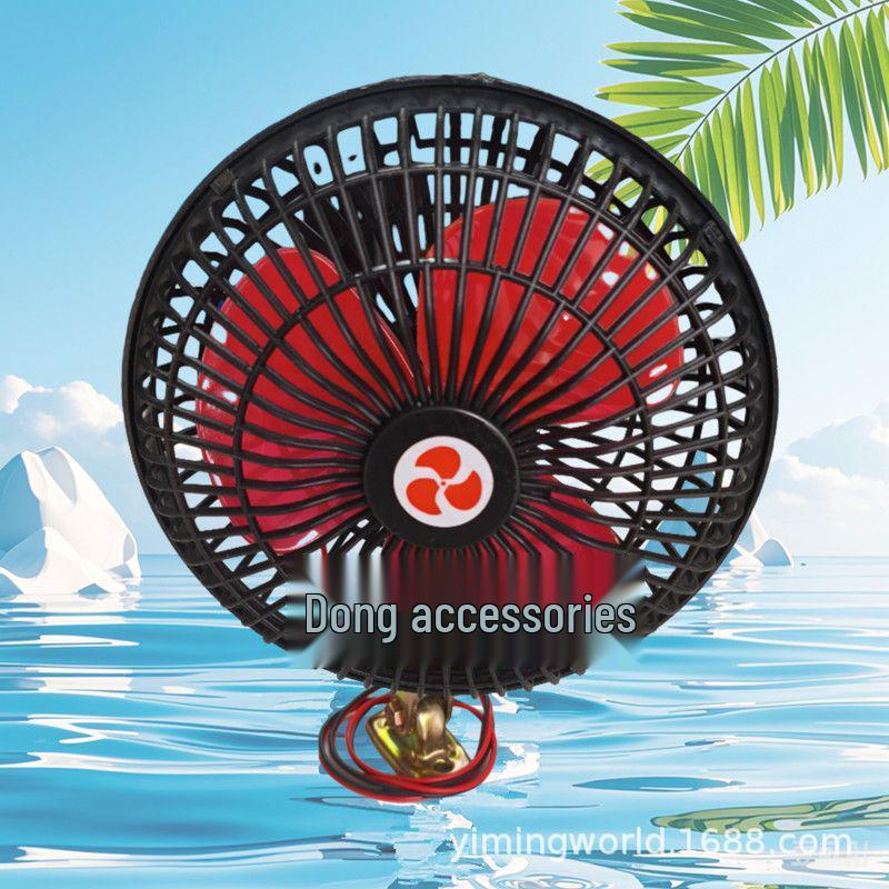 

Универсальный вращающийся автомобильный вентилятор для электромобилей и техники Without Cigarette Lighter Plug and Clip