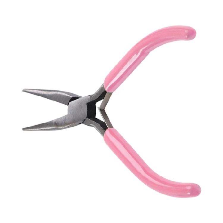 Ergonomic Pink Jewelry Pliers Build With High Strength Alloy Steel Seamlessly Design Fit for Long Lastinlyg Performances